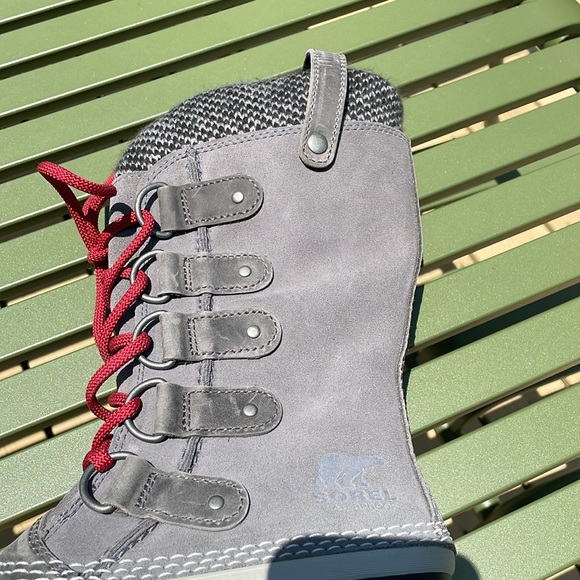 Sorel Joan of Arctic II Suede Lace Up Tall Winter Boots Sz 8 # NL2084-160 - Picture 4 of 7